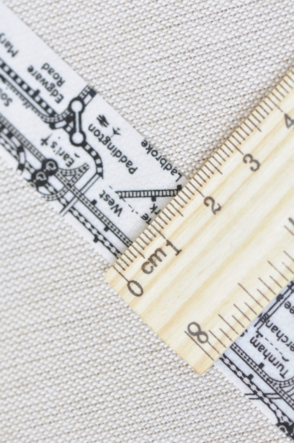 Map Washi Tape Train Subway Masking Tape  20mm x 5M No.12093