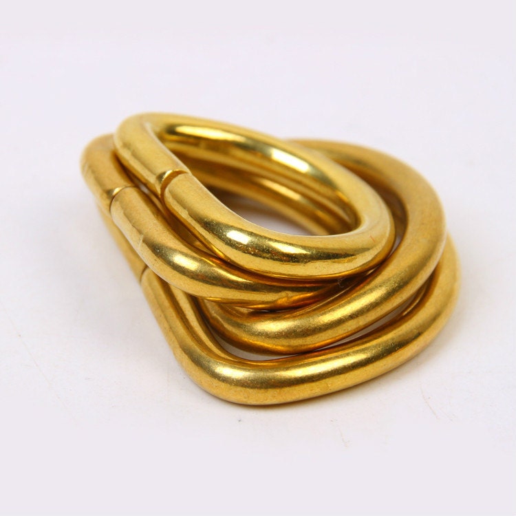 Brass D Rings Handbag Marker 2pcs A Pack
