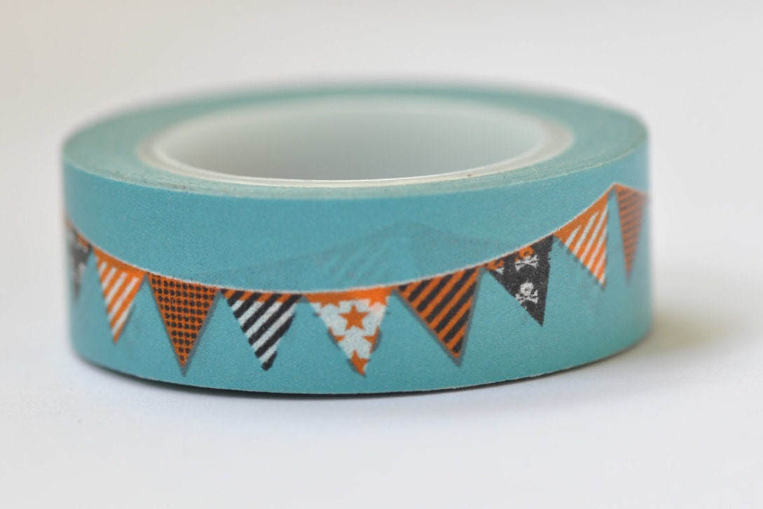Bunting Flag Washi Tape Birthday Washi Tape 15mm Wide x 10M Long No.12108