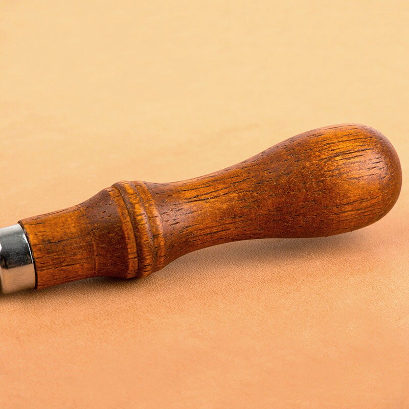 Wood Handle Awl Set/ 1 Wood handle + 4 Needles (2")