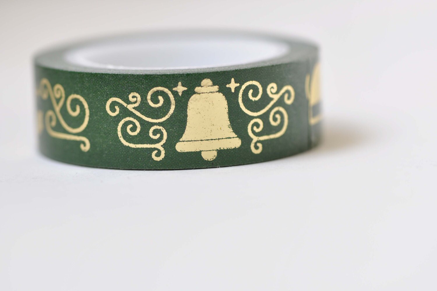 Holiday Washi Tape Noel Christmas Washi Tape With Metallic Gold 15mm wide x 10m long  No. 12190