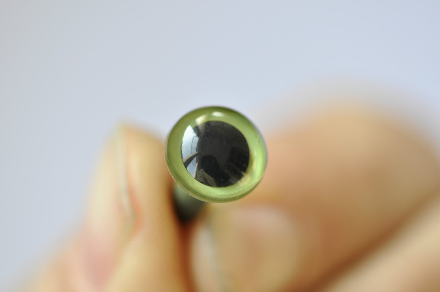 Pure Green Round Eyes/Round Transparent Amigurumi Animals Eyes/ Safety Eyes Come With Washers-  10pcs A Pack/Pick Size