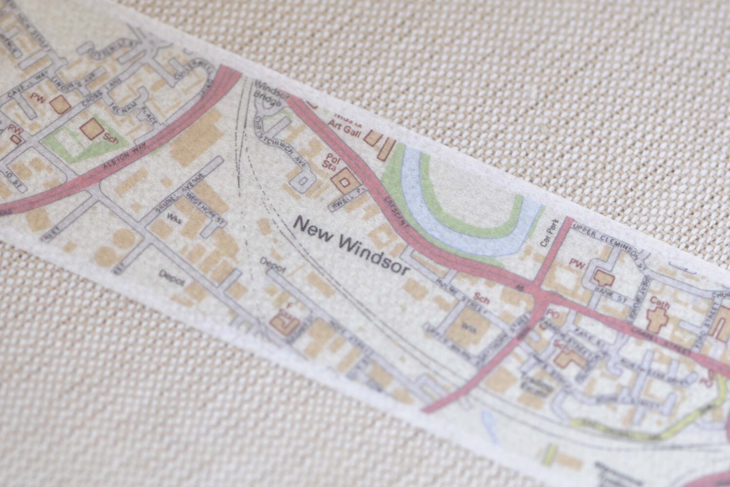Manchester Landmark Map Washi Tape Masking Tape 30mm wide x 5m long No.12257