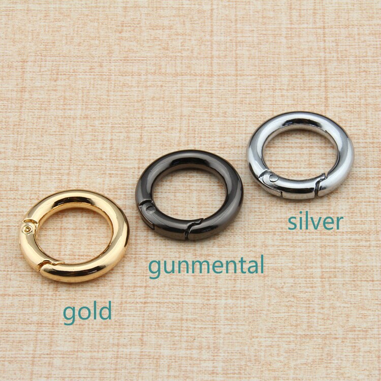 1pc O-Ring With Closure In Three Colors-Gold O Rings/ Gunmetal O Rings/ Silver O Rings