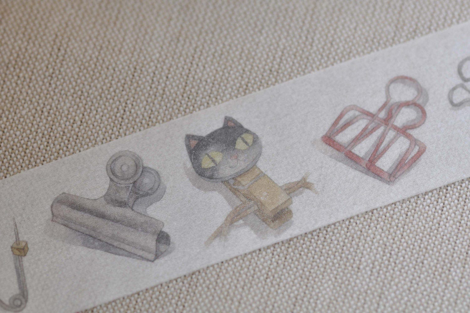 Stationery Kawaii Clip Washi Tape Deco Tape  30mm wide x 5M No.12293