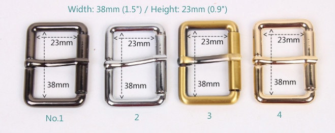 1 Piece Pin Buckle Purse Buckle Leather Hardware 15mm(5/8"),20mm (6/8"), 25mm(1"), 32mm( 1 1/4"), 38mm ( 1 1/2")