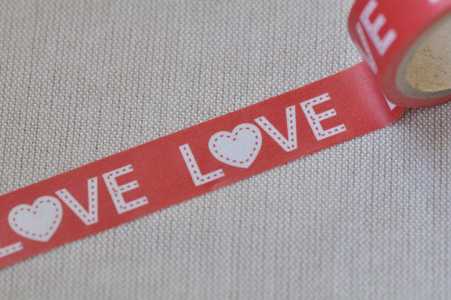 Cute Love Washi Tape/Masking Tape 15mm Wide x 10m Long Decorative Tape No.12352