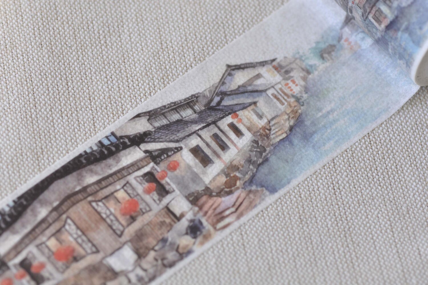 1 Roll Retro House Washi Tape /Japanese Masking Deco Tape  40mm x 5M  (1.6 inches X5.5 yards) No.12373