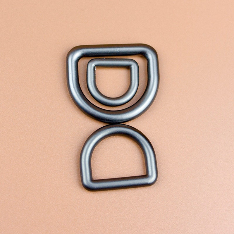 2 pcs D Rings/Matt Gunmental D Ring/Non Welded D Rings /25mm(0.98