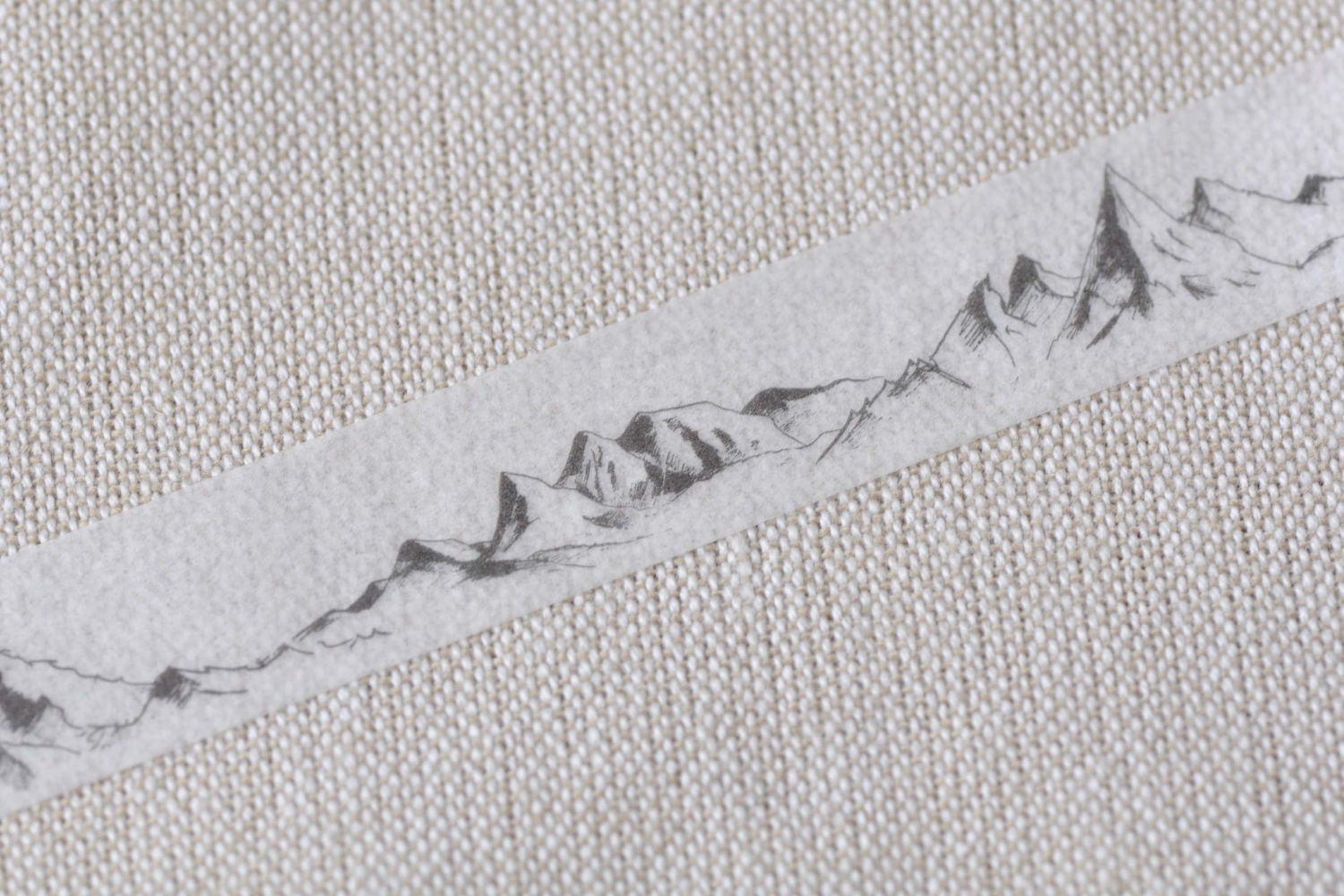 Mountains Washi Tape/ Watercolor Planner Tape/ Japanese Masking Tape 15mm wide x 5 Meters