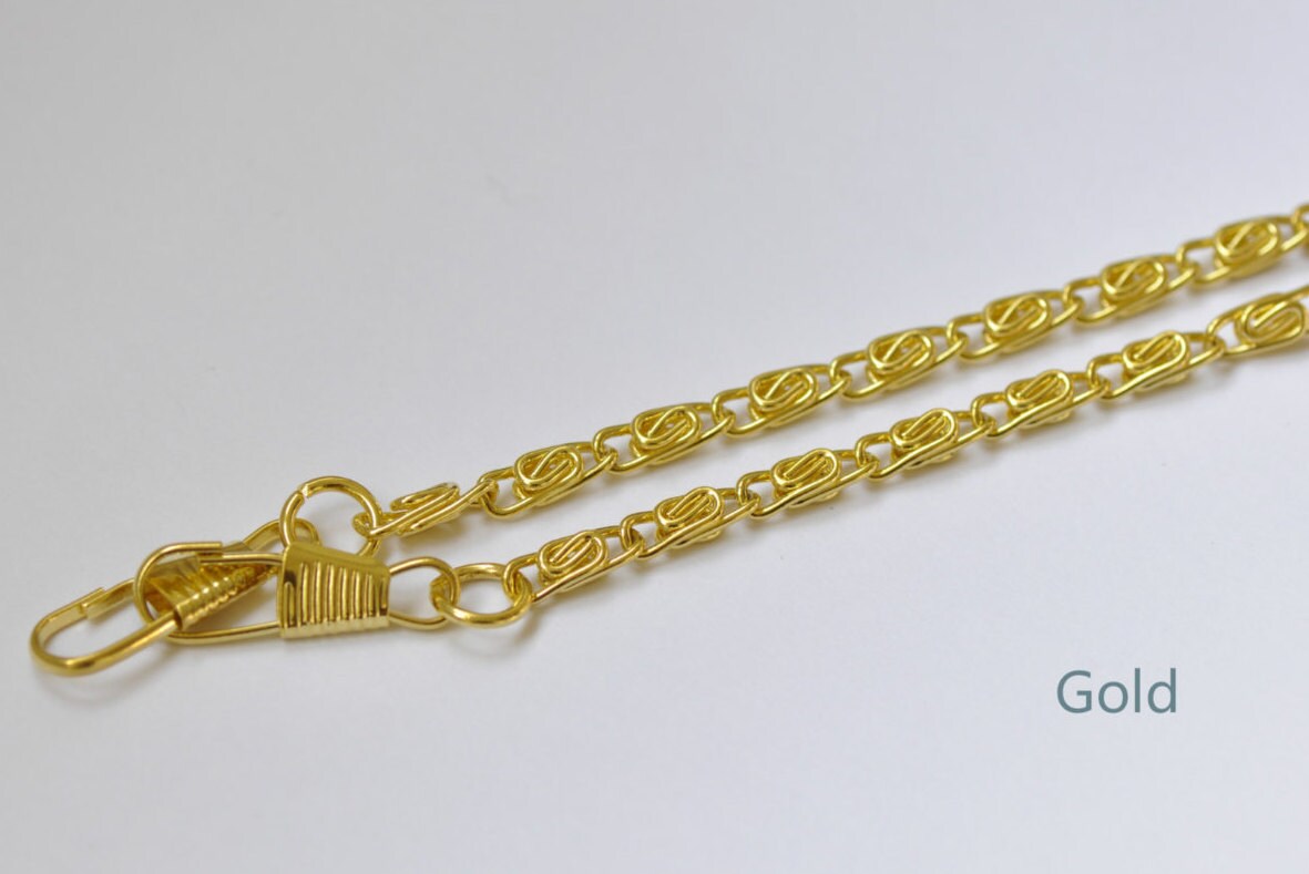 Purse Frame Wheat Chain/ Bronze Gold And Silver Colors Available/ 40cm(15