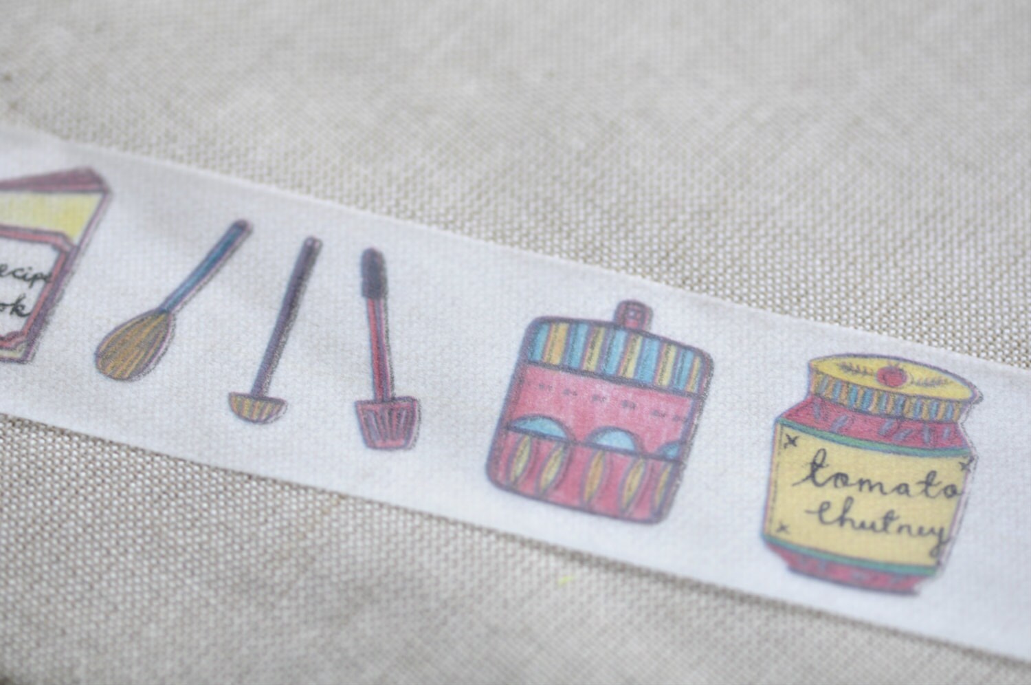 Lovely Kitchenware Washi Tape 38mm wide x 5m long (approx. 1.5 inch wide x 5.5 yards long) No. 12097