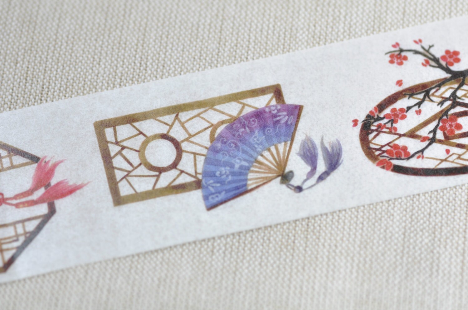 Asian Culture Vintage Window Washi Tape/  Wide Japanese Masking Tape 40mm wide x 5m long No.12059