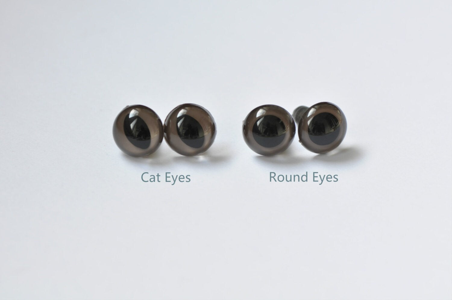 Pure Dark Brown Eyes / Amigurumi Animals Eyes / Safety Eyes Come With Washers 7.5mm,9mm,10.5mm And 12mm- 10pcs A Pack