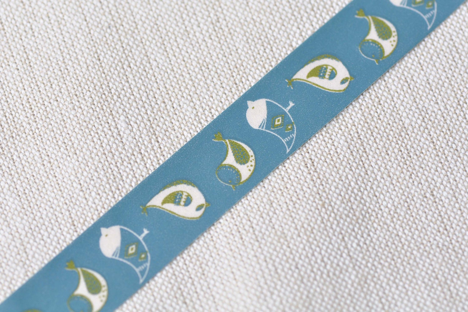 Lovely Blue Bird Adhesive Washi Tape 15mm Wide x 10M Long No.12421