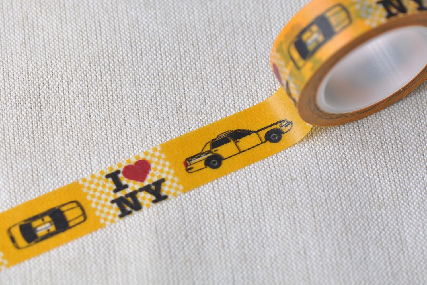New York Taxi Cab Adhesive Washi Tape 15mm wide x 10M No.12426