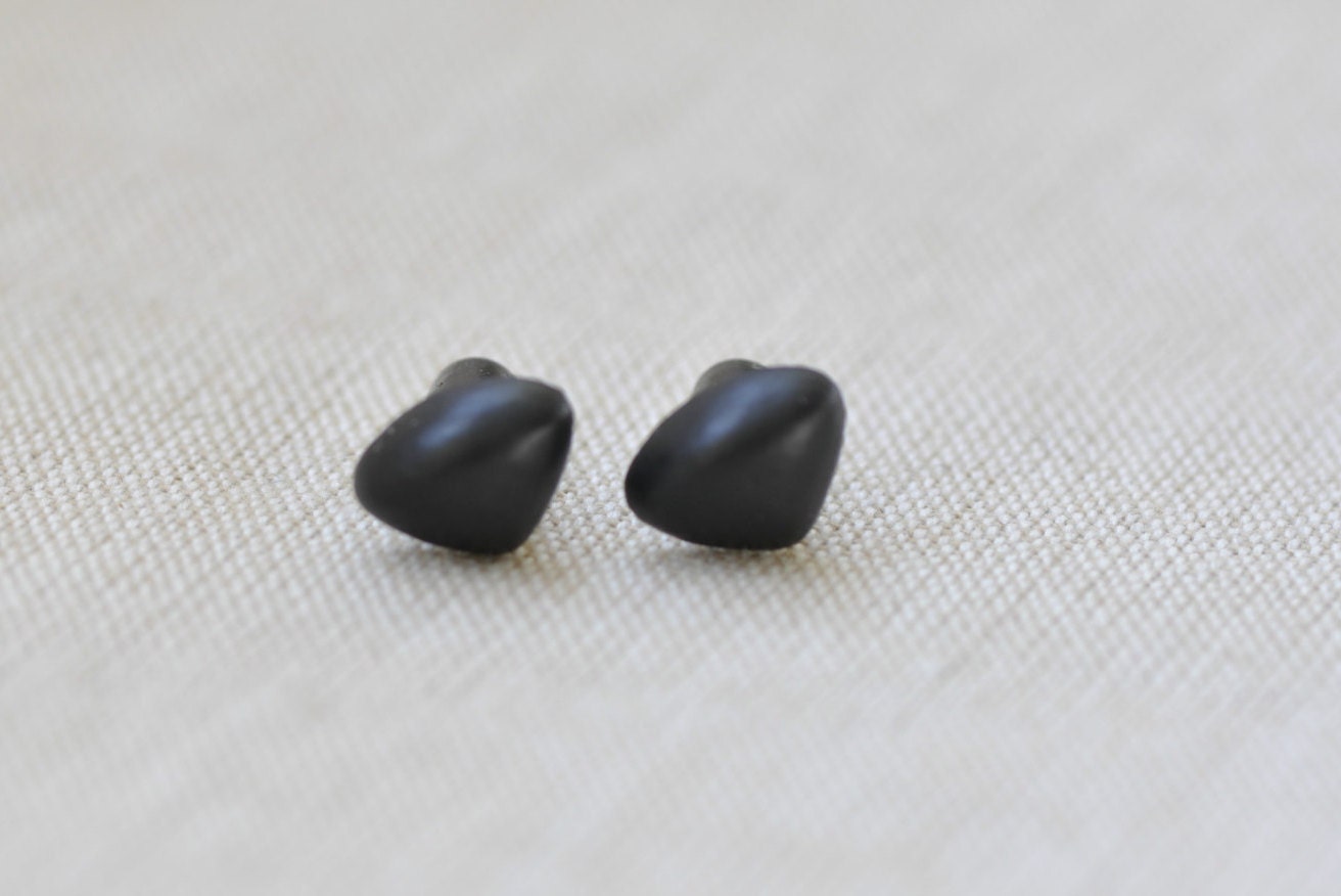 12mm (7.56/16 inches) Animal Amgiurumi Safety Nose / Come With Washers/ Black Nose/ 5pcs A Pack No.10273