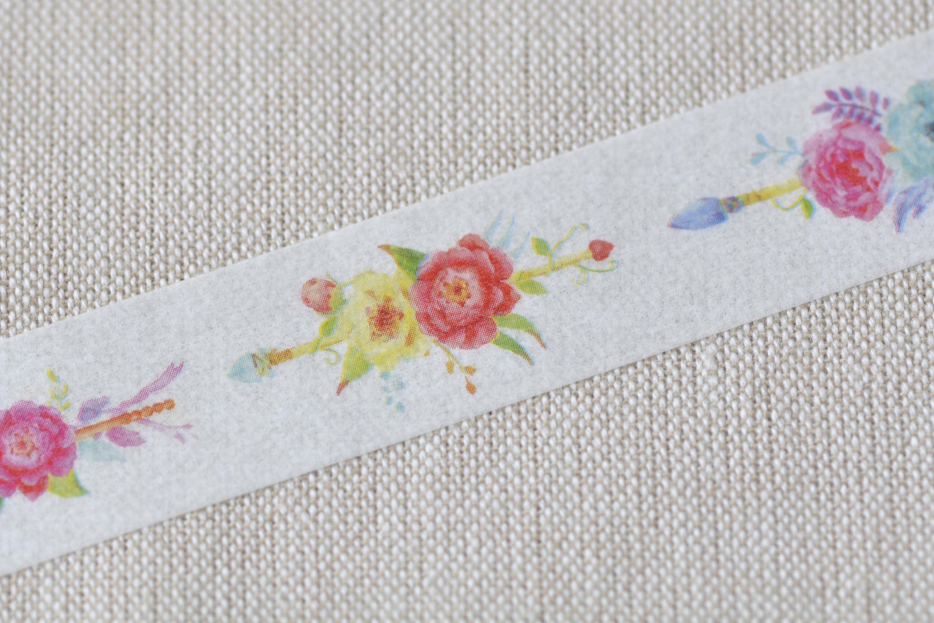 Fancy Flower Washi Tape 20mm wide x 5m long No.12488