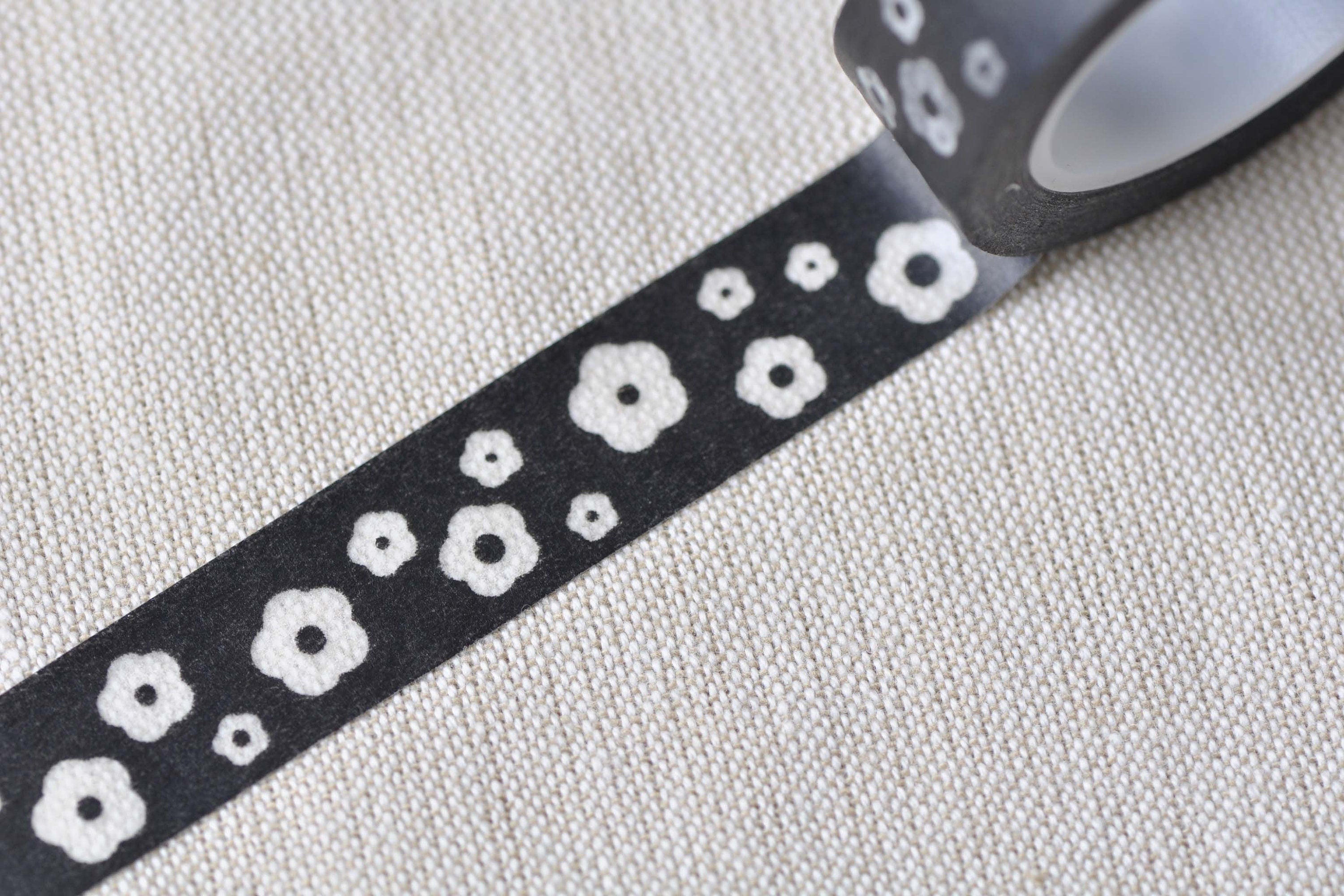 Flower Adhesive Planner Washi Tape 15mm Wide x 10M Roll No.12494