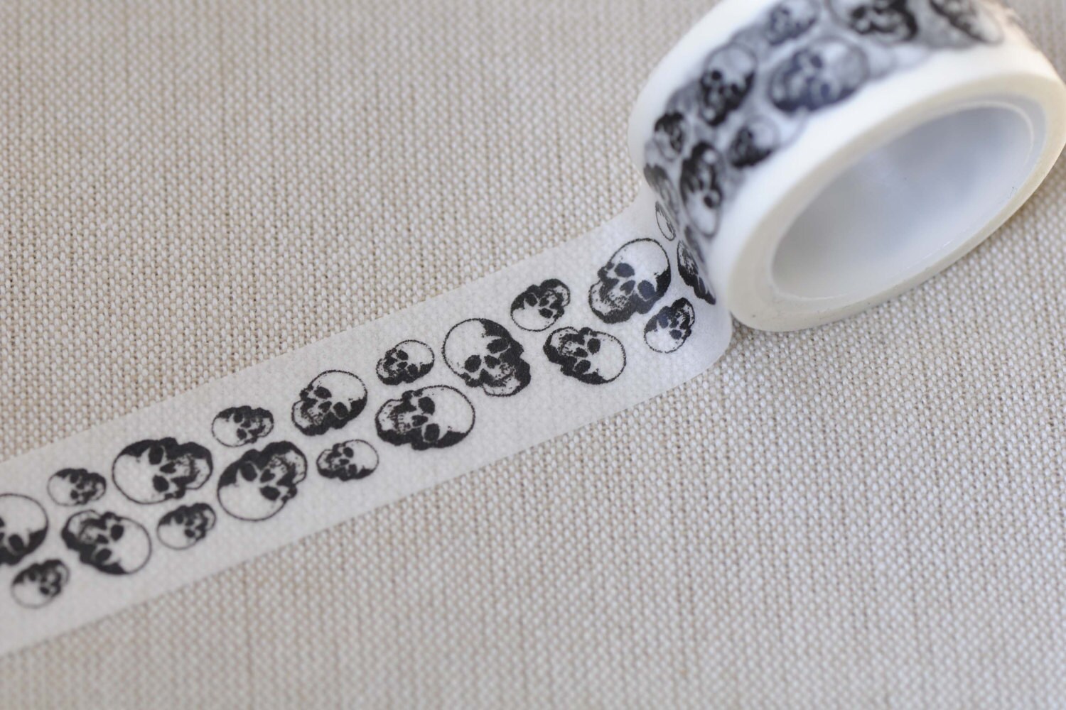 Vintage Skeleton Skull Halloween Washi Tape 20mm Wide x 5M No.12246