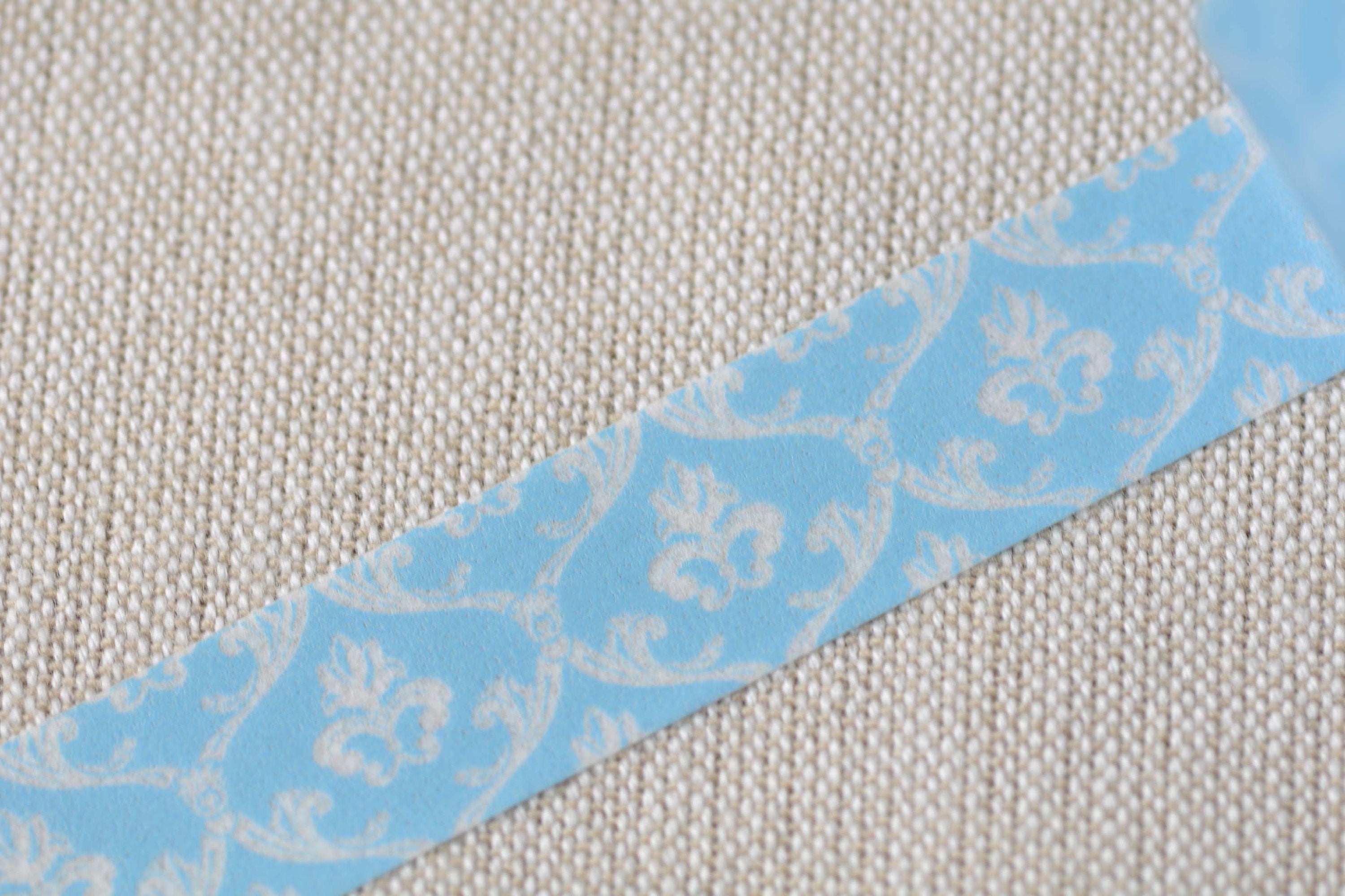 Retro Floral Design Blue Washi Tape 15mm Wide x 10M No.12538