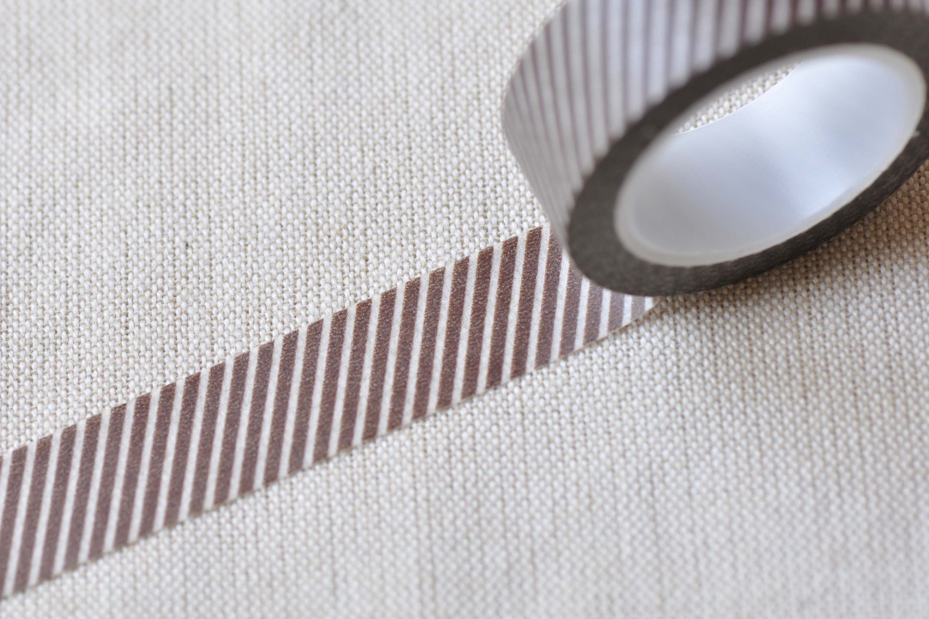 Brown Stripes Washi Tape 15mm Wide x 10M Roll No.12579