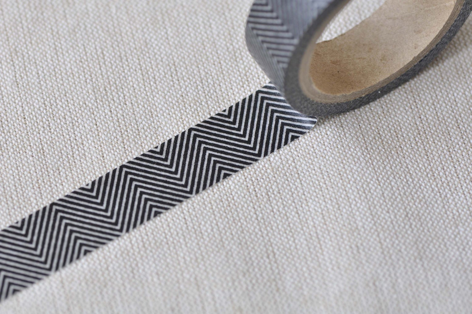Black And White Chevron Washi Tape Scrapbooking Tape 15mm wide x 5M long No.12406