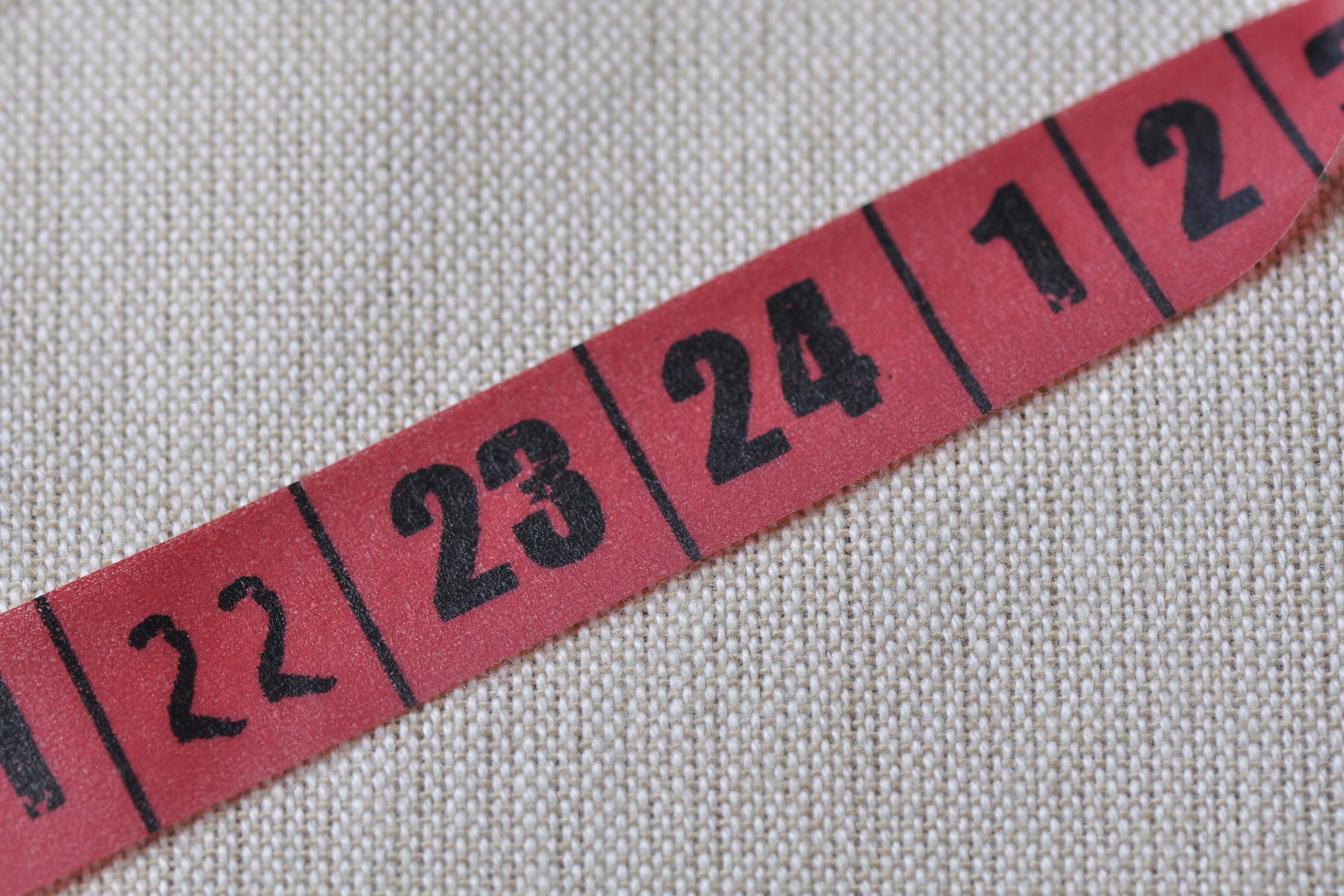 Red Teacher Measuring Tape Ruler Washi Tape 15mm Wide x 10M Roll No.12592