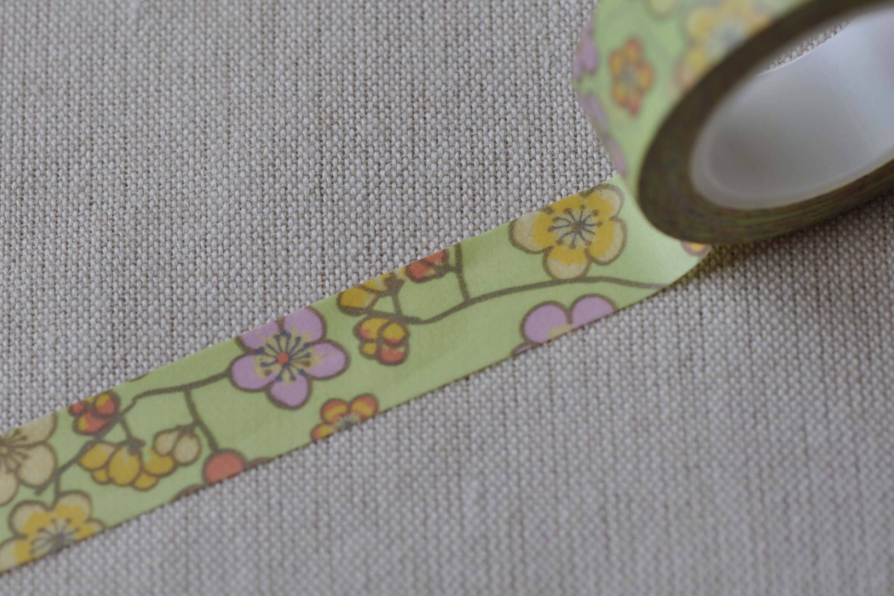 Beautiful Yellow Flower Masking Washi Tape 15mm Wide x 10M Roll No.12621