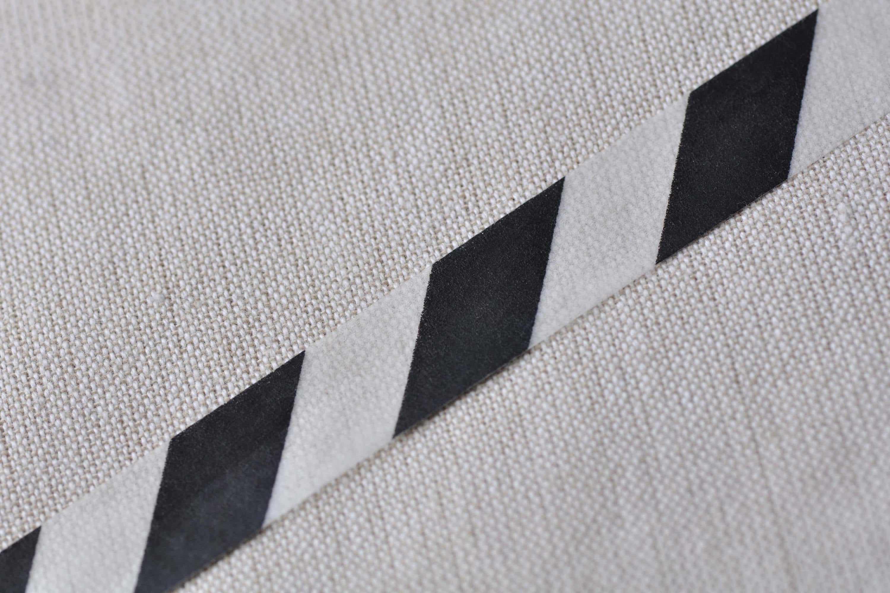 Black White Stripes Deco Washi Tape 15mm x 10M Roll No.12646