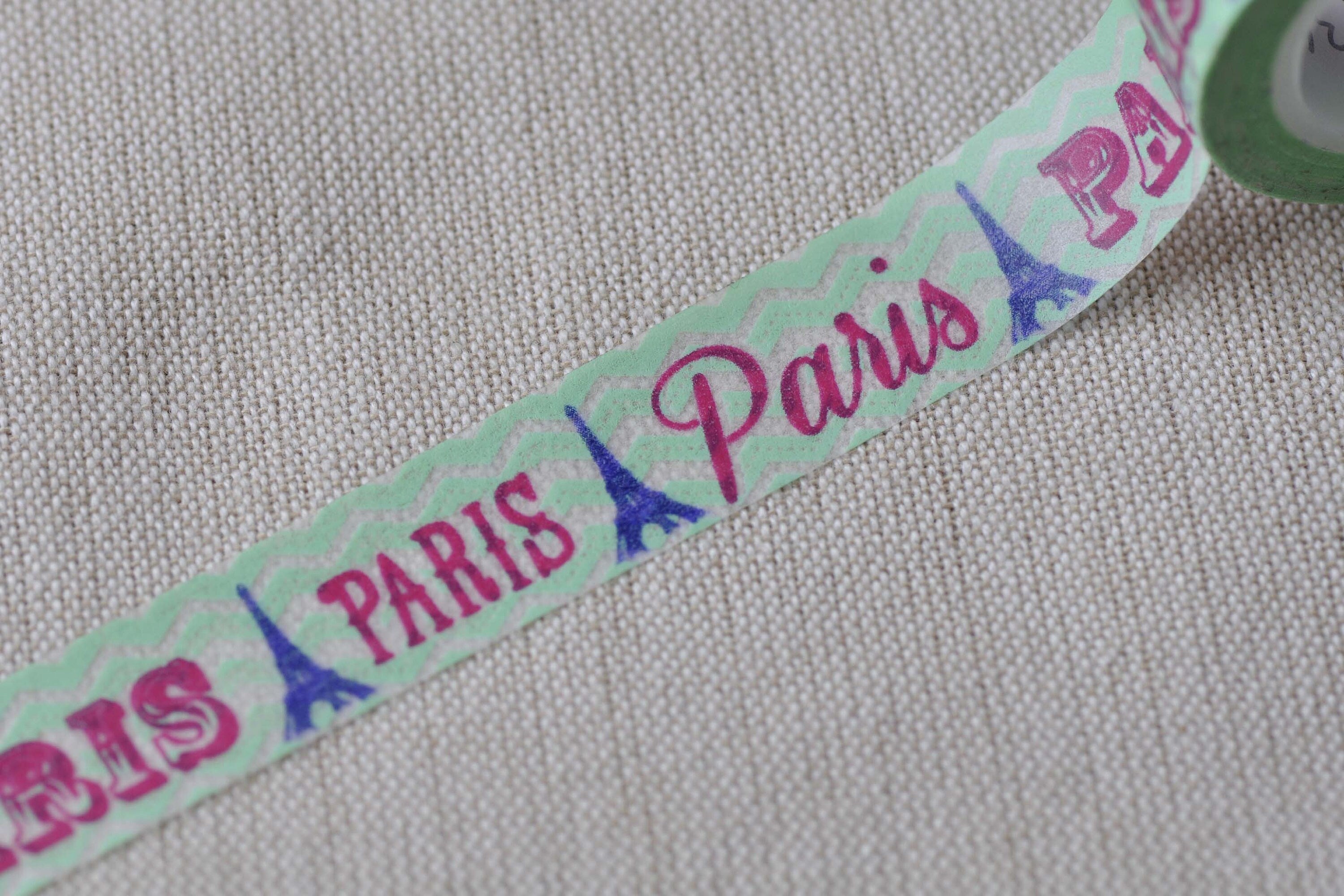 Eiffel Tower Paris Theme Adhesive Washi Tape 15mm Wide x 10M Roll No.12648