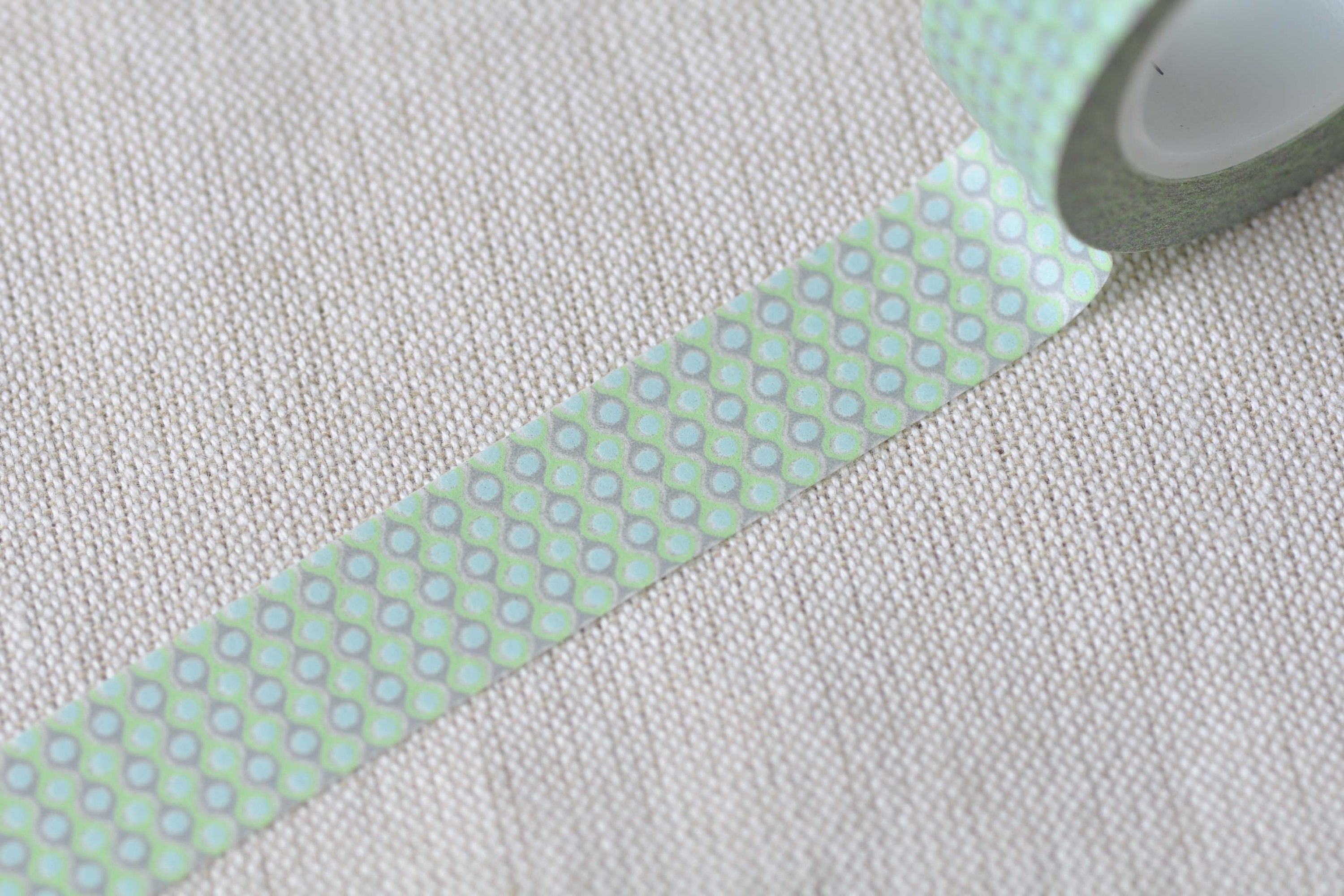 Fancy Deco Polka Dots Adhesive Masking Washi Tape 15mm Wide x 10M Roll No.12440