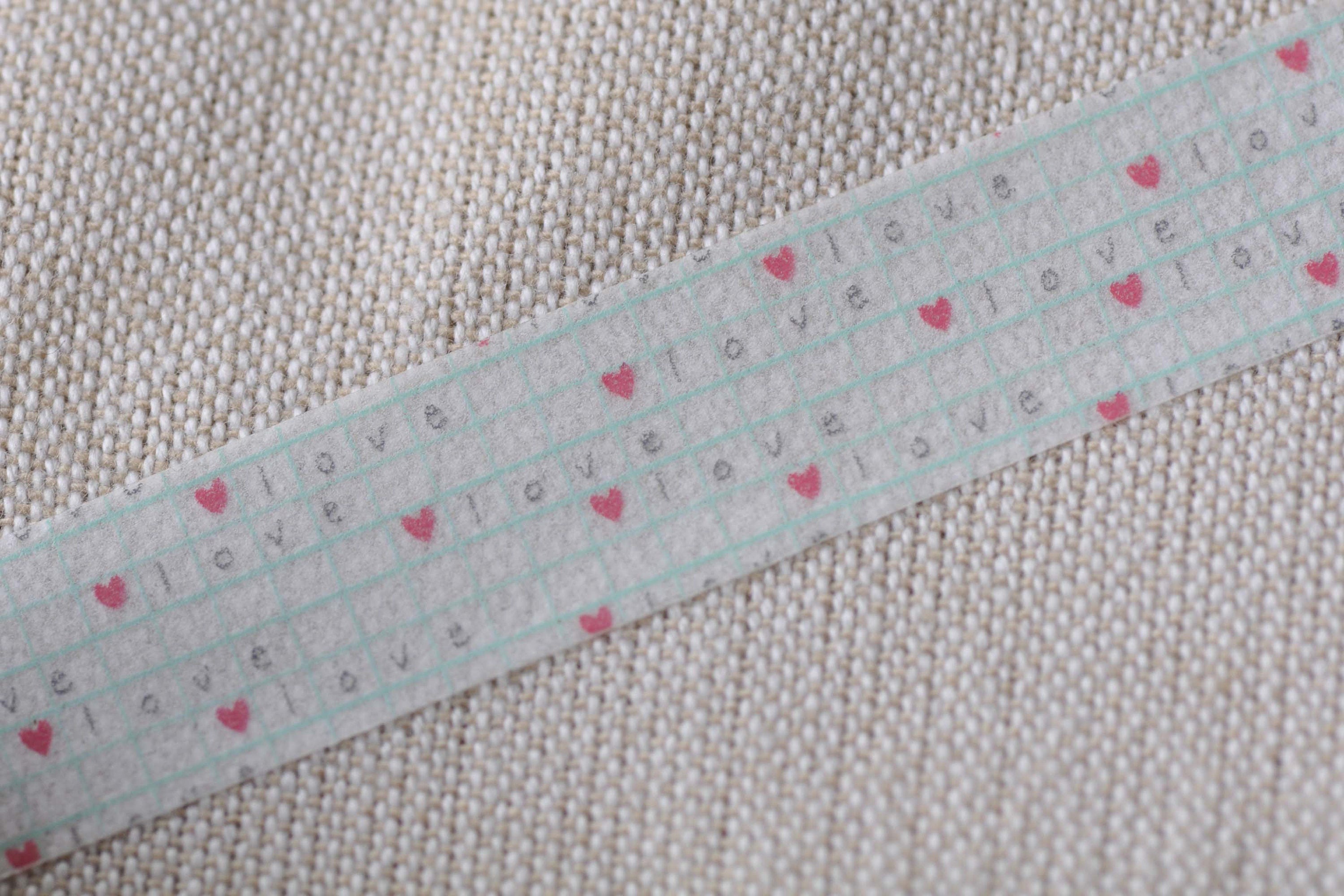 Kawaii Love Heart Washi Tape Scrapbook Supply 15mm x 10M Roll  No.12661