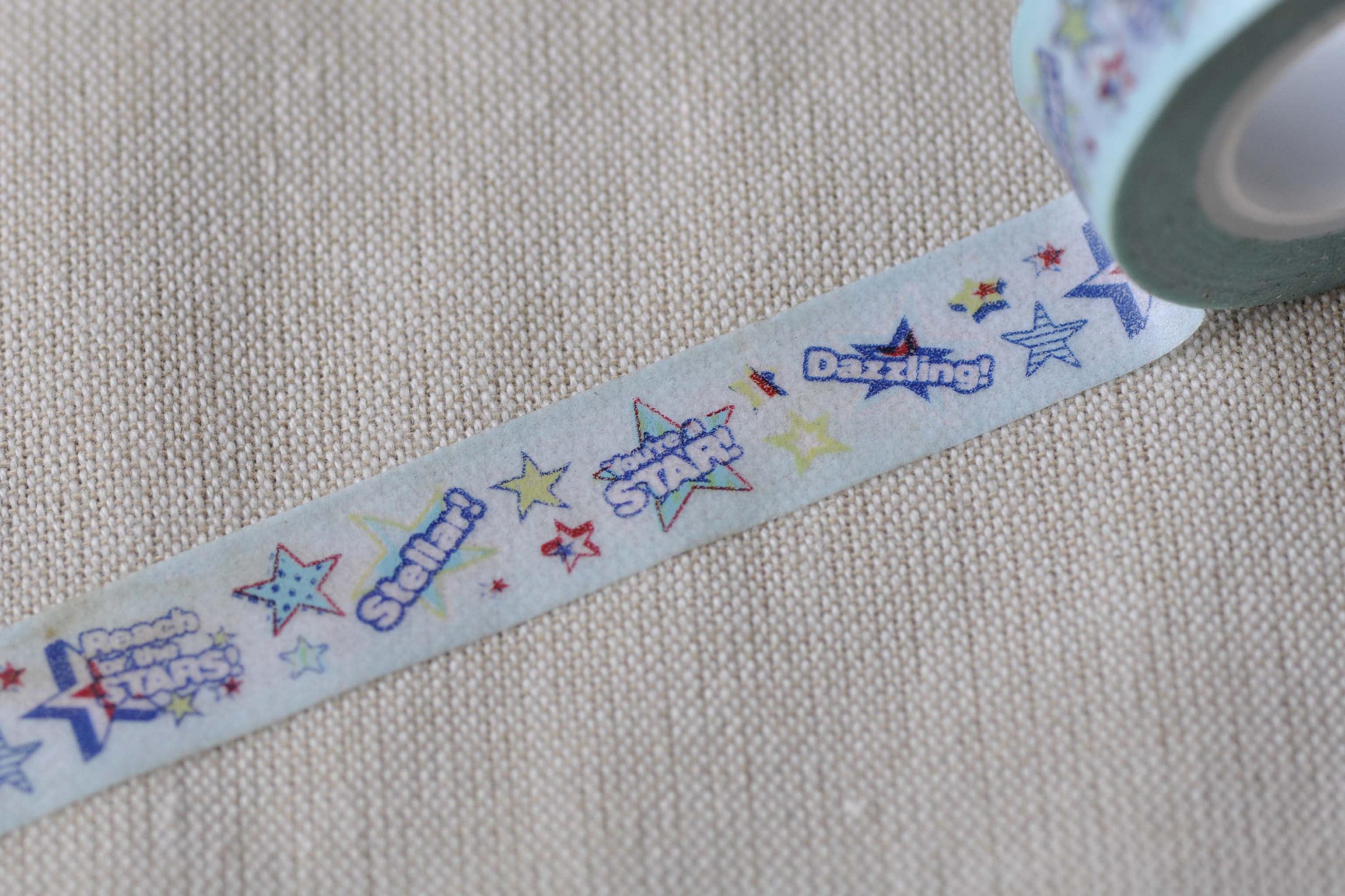 Kawaii Star Washi Tape Scrapbook Supply 15mm x 10M Roll No.12662