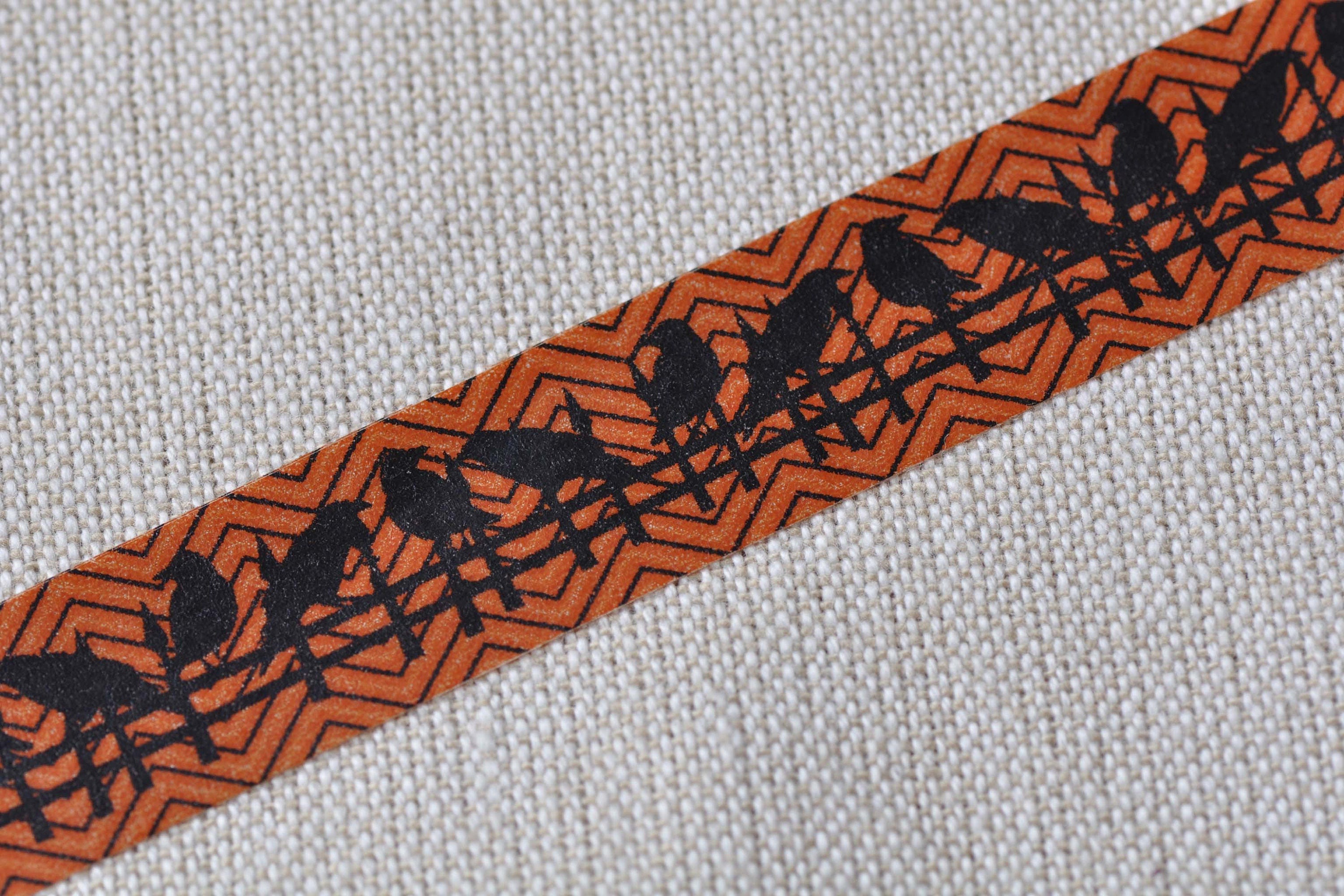 Little Black Birds On Rail Masking Washi Tape 15mm x 10M Roll No.12687