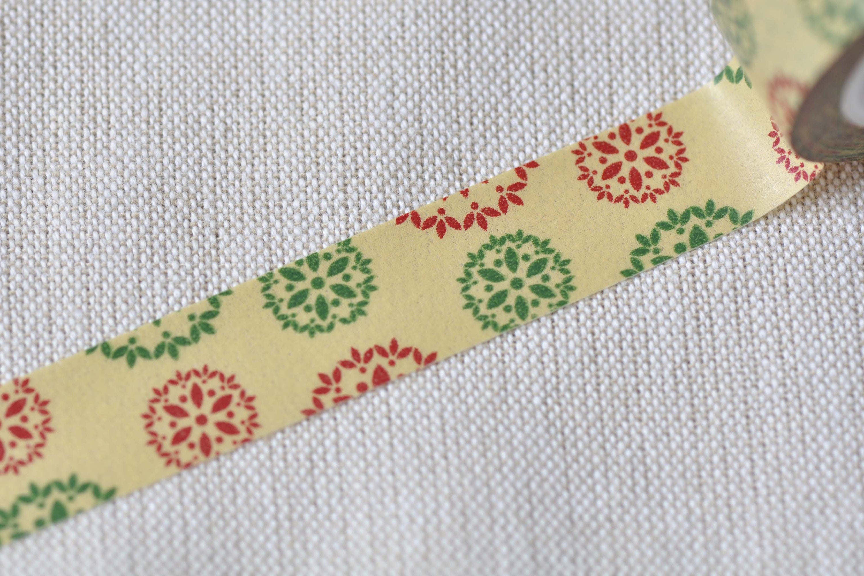 Flower Adhesive Planner Washi Tape 15mm Wide x 10M Roll No.12486