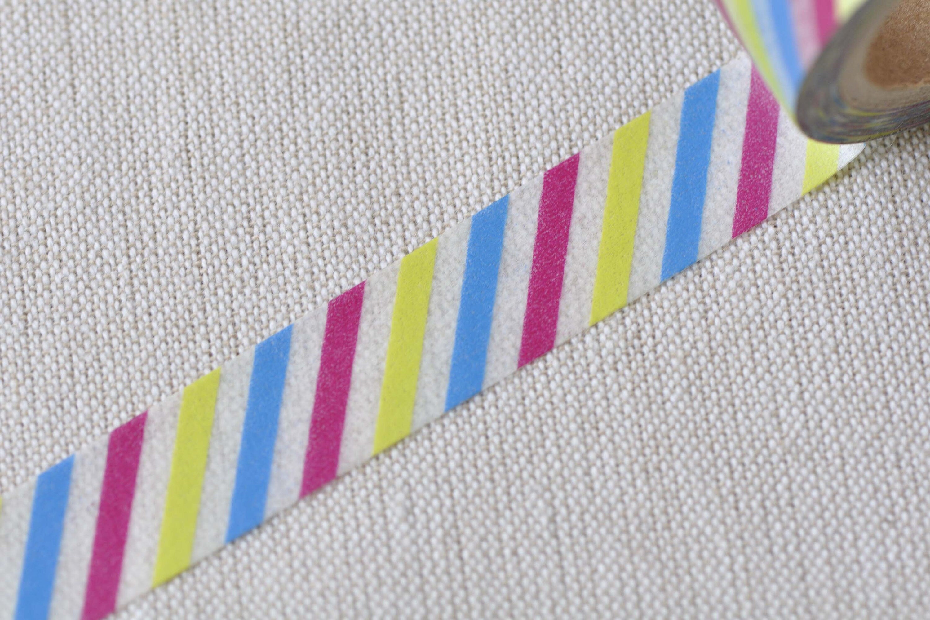 Colorful Translucent Stripes Deco Washi Tape 15mm x 10M Roll No.12757