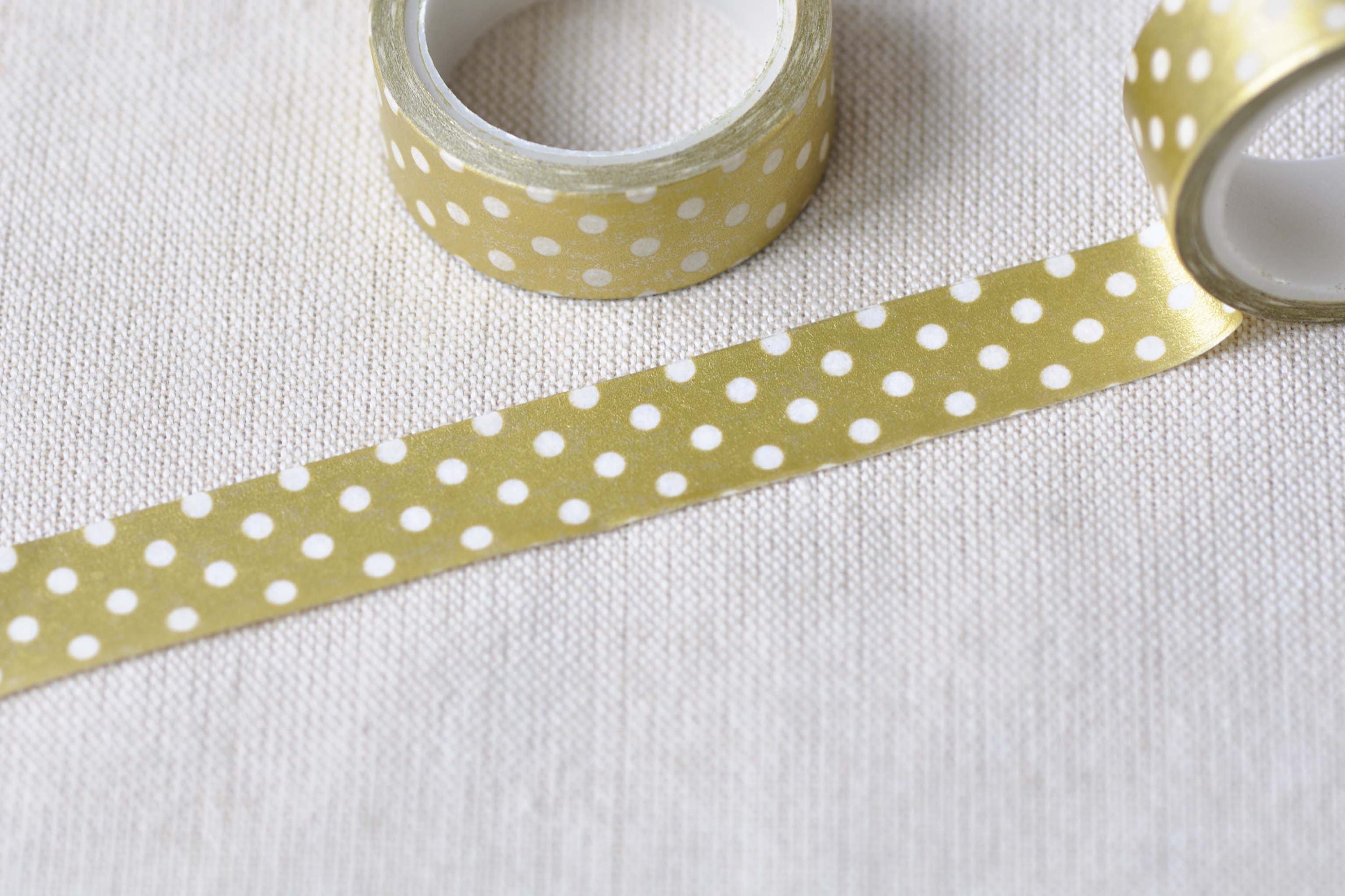 Polka Dots Adhesive Washi Tape 15mm Wide x 5M Roll No.12499
