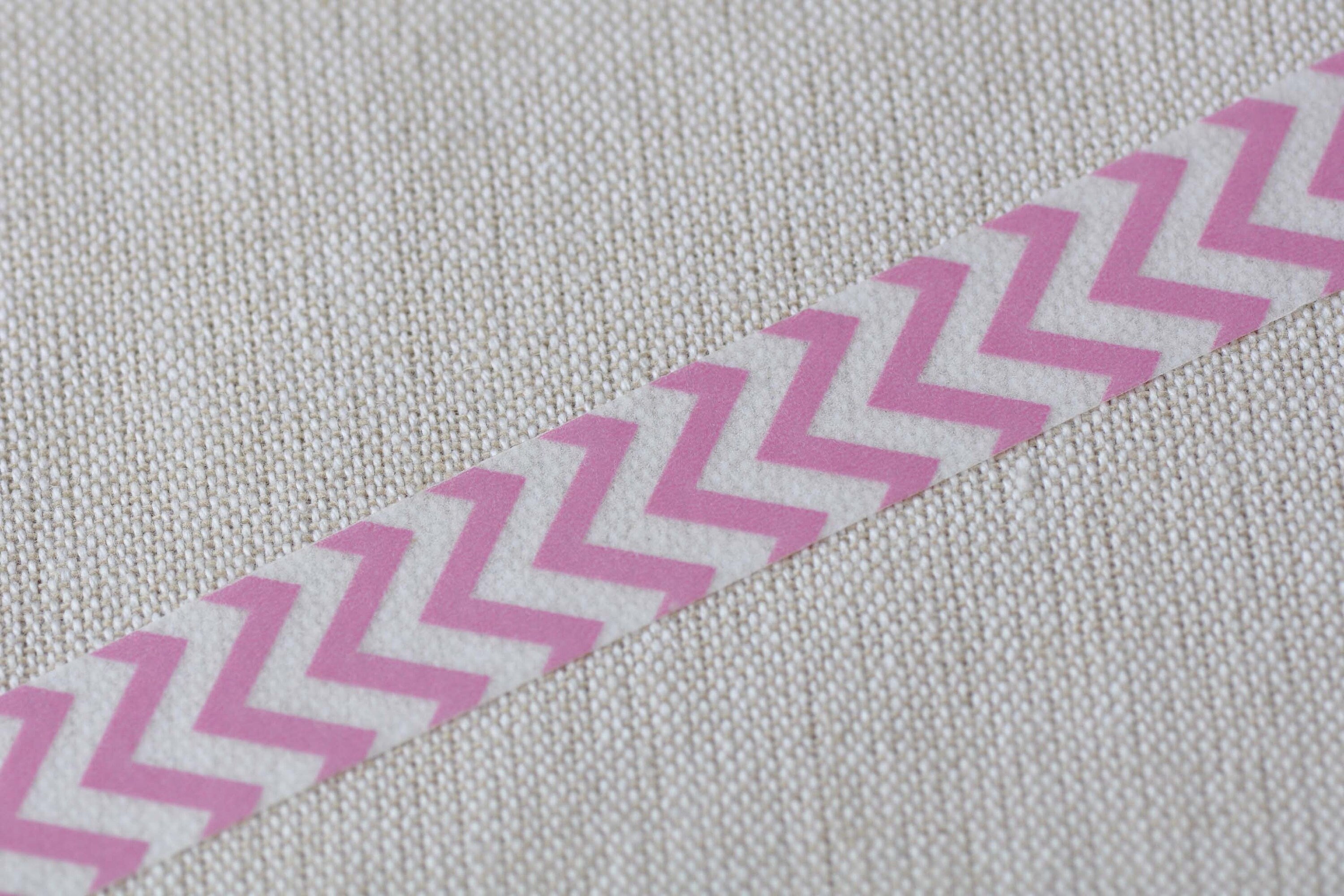 Pink Chevron Wave Washi Tape 15mm Wide x 10M Roll No.12712