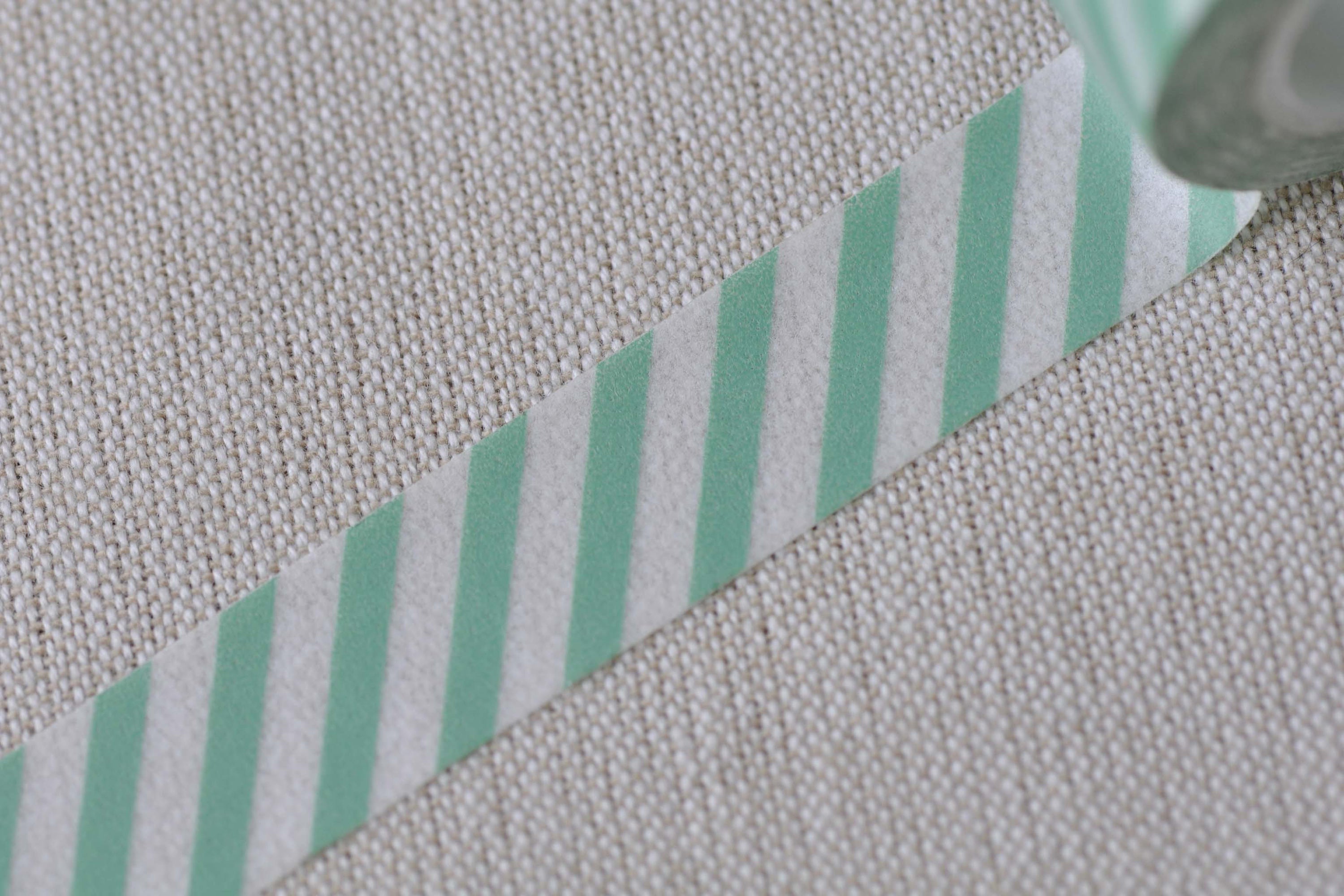 Green Stripes Masking Washi Tape 15mm x 10M No.12720