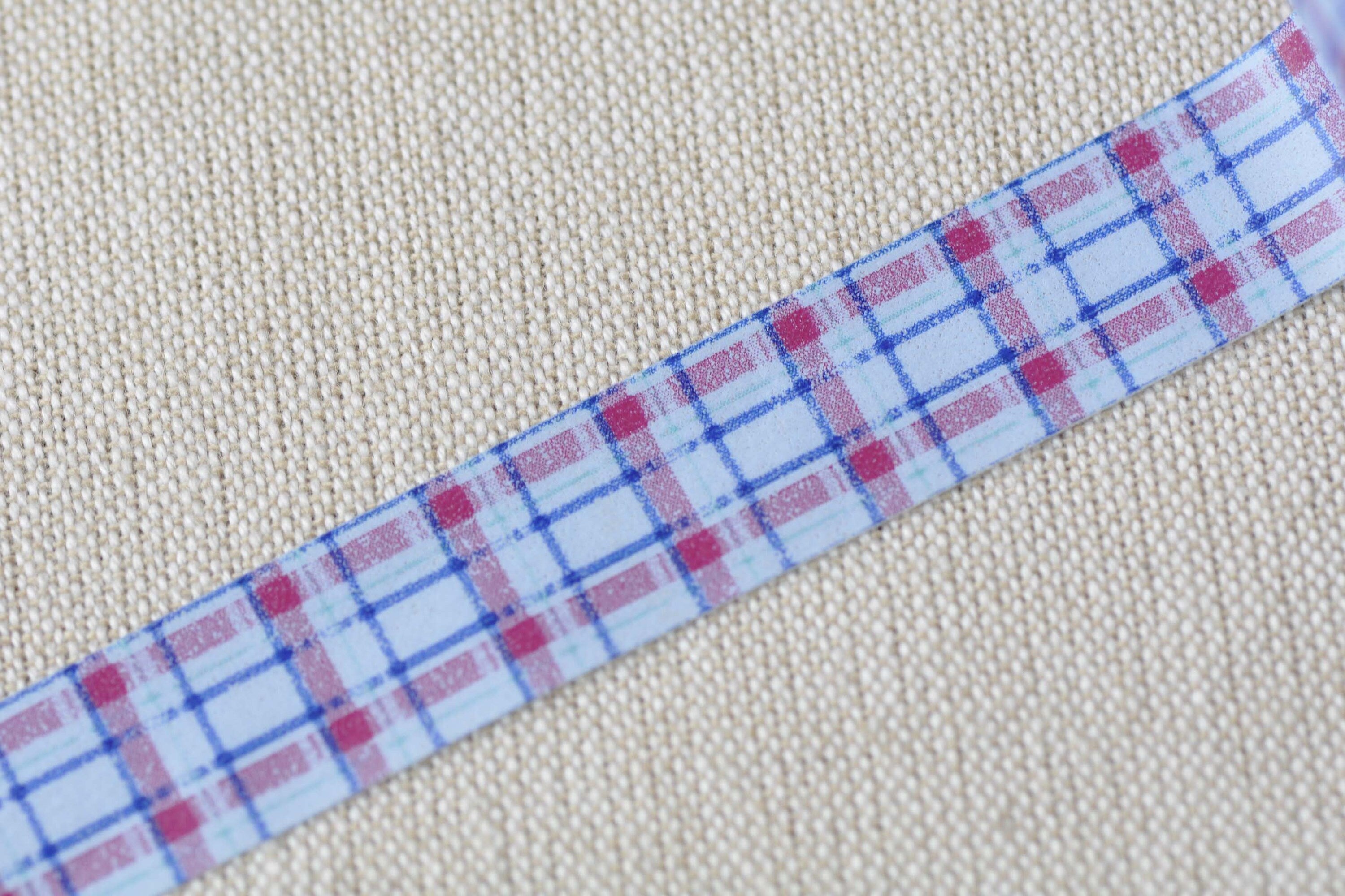 Blue Grid Pattern Washi Tape Journal Supplies 15mm Wide x 10M Roll No.12745