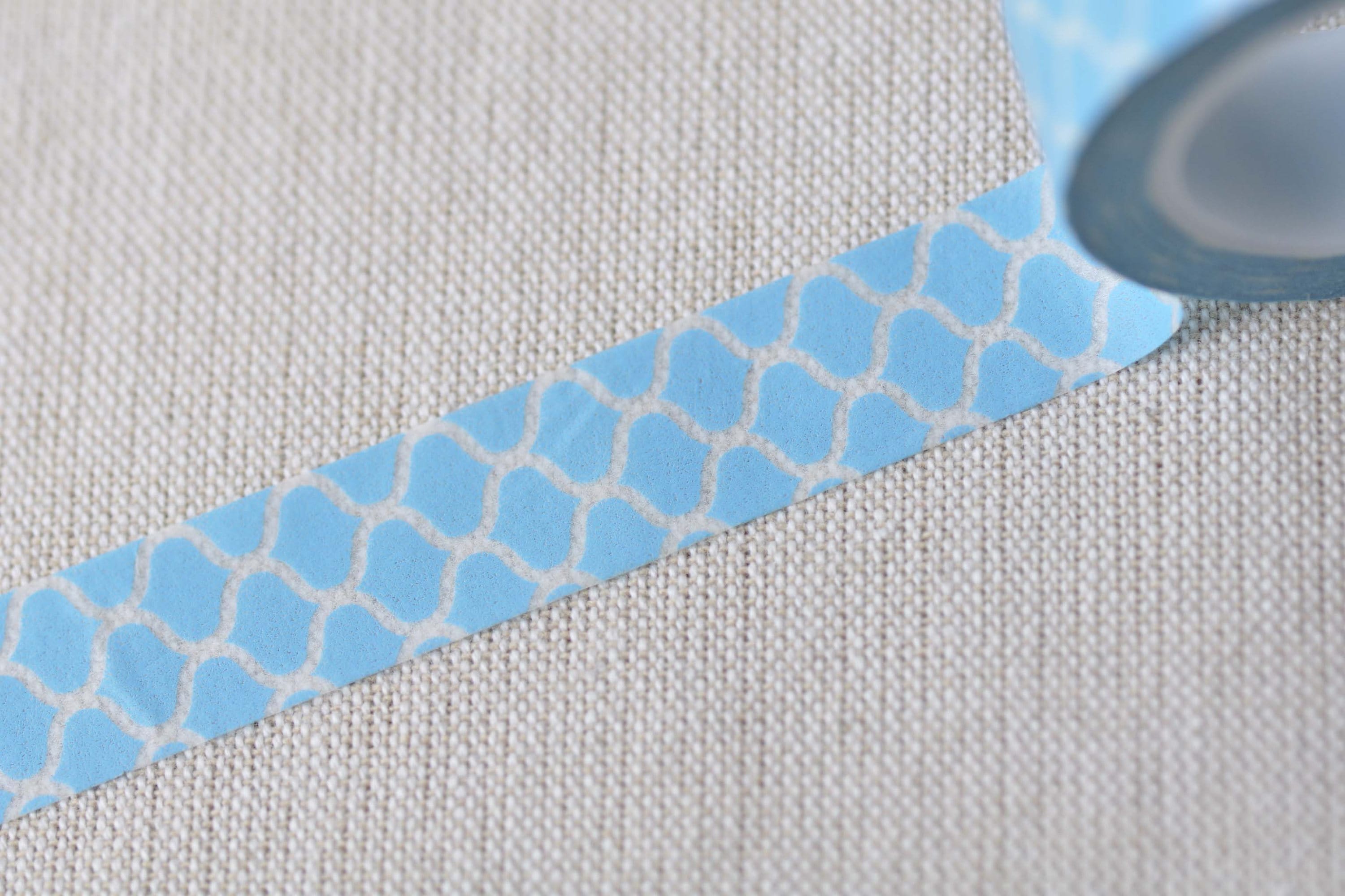 Blue Masking Washi Tape 15mm Wide x 10M Roll No.12820