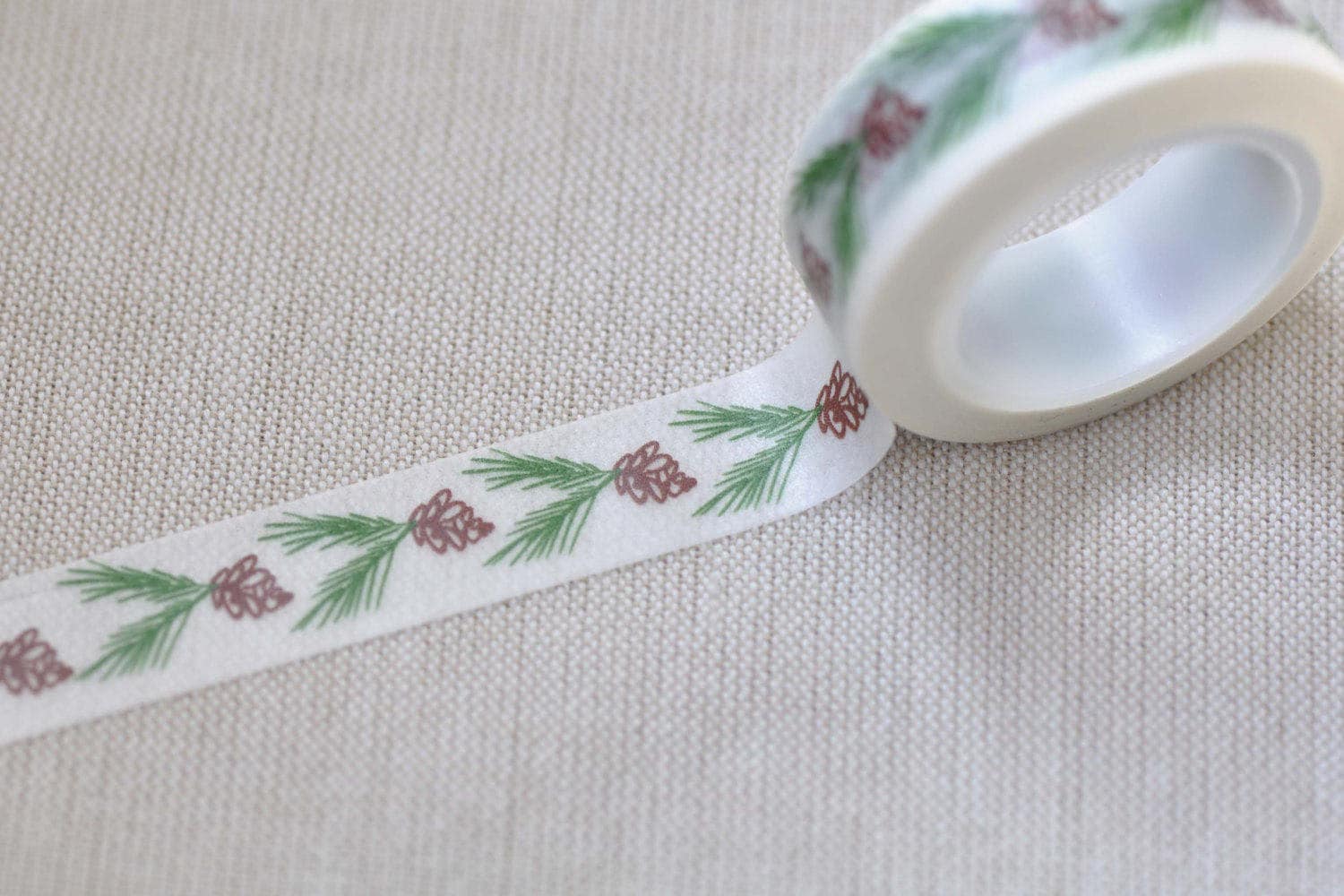 Pinecones Leaf Crafting Washi Tape Scrapbook Supply 15mm wide x 10M  No.12410