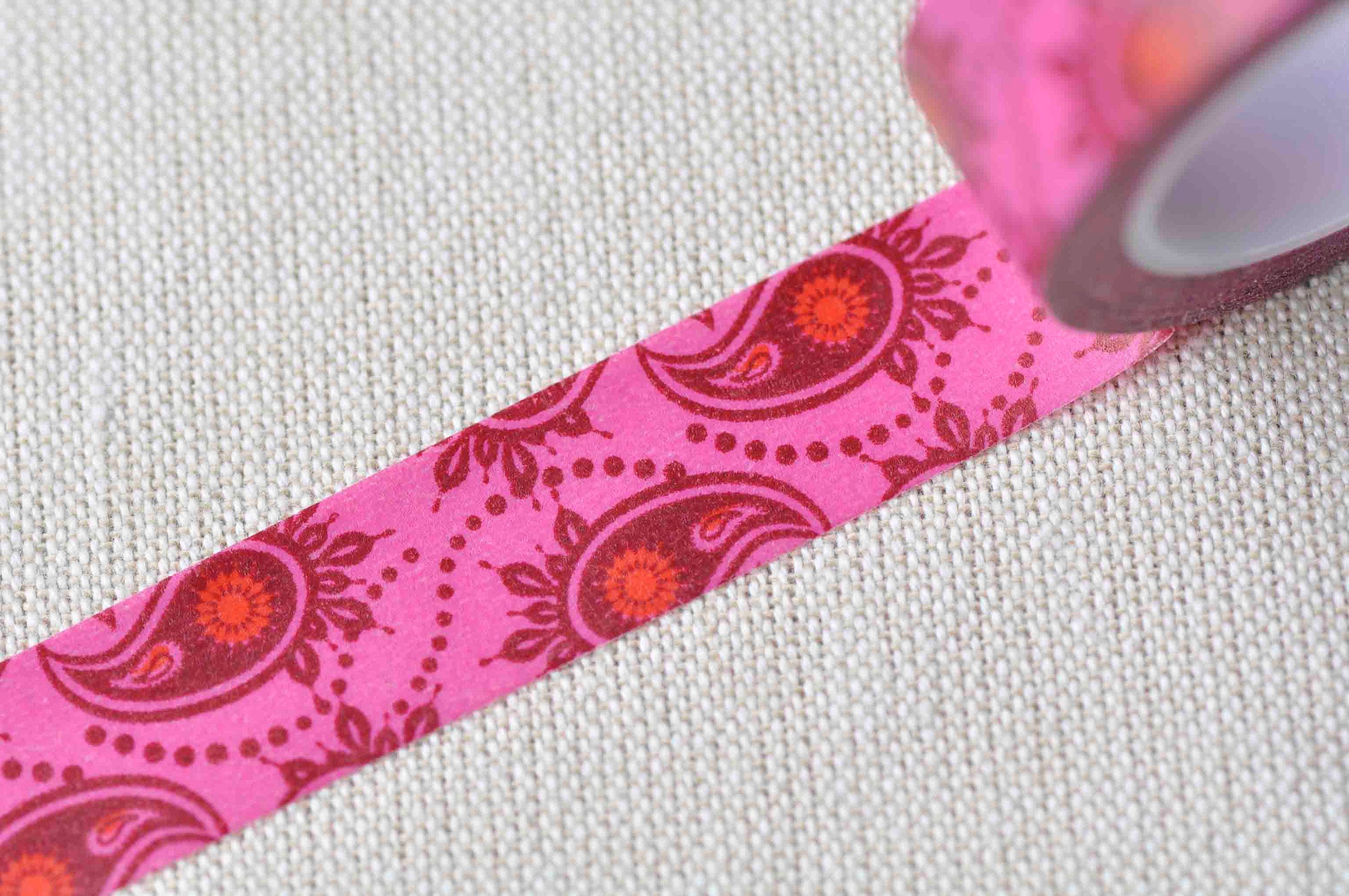 Fancy Flower Adhesive Washi Tape 15mm Wide x 10M Roll No.13048