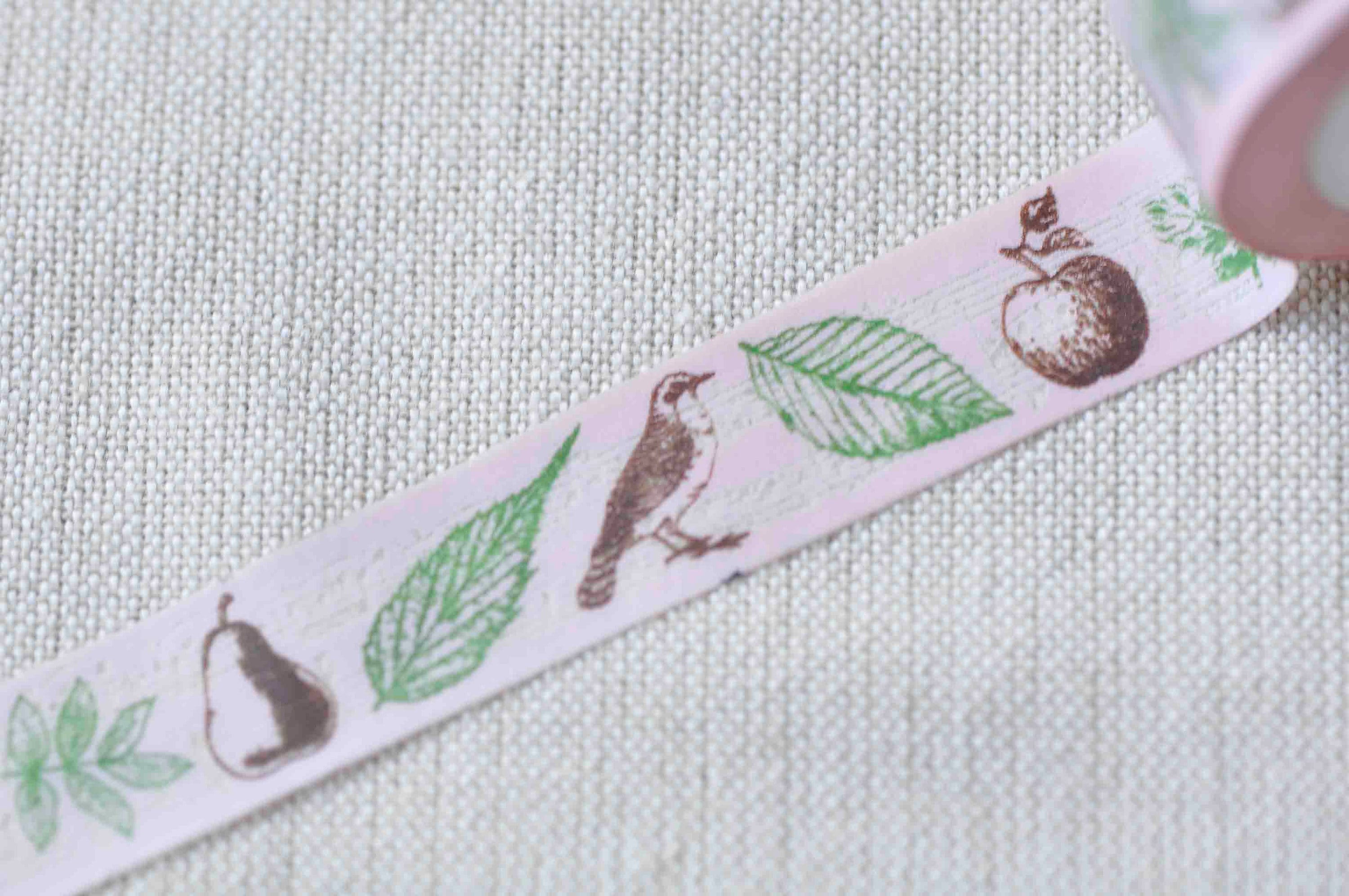 Retro Washi Tape Bird Flower Masking Tape 15mm wide x 10M Roll No.13064