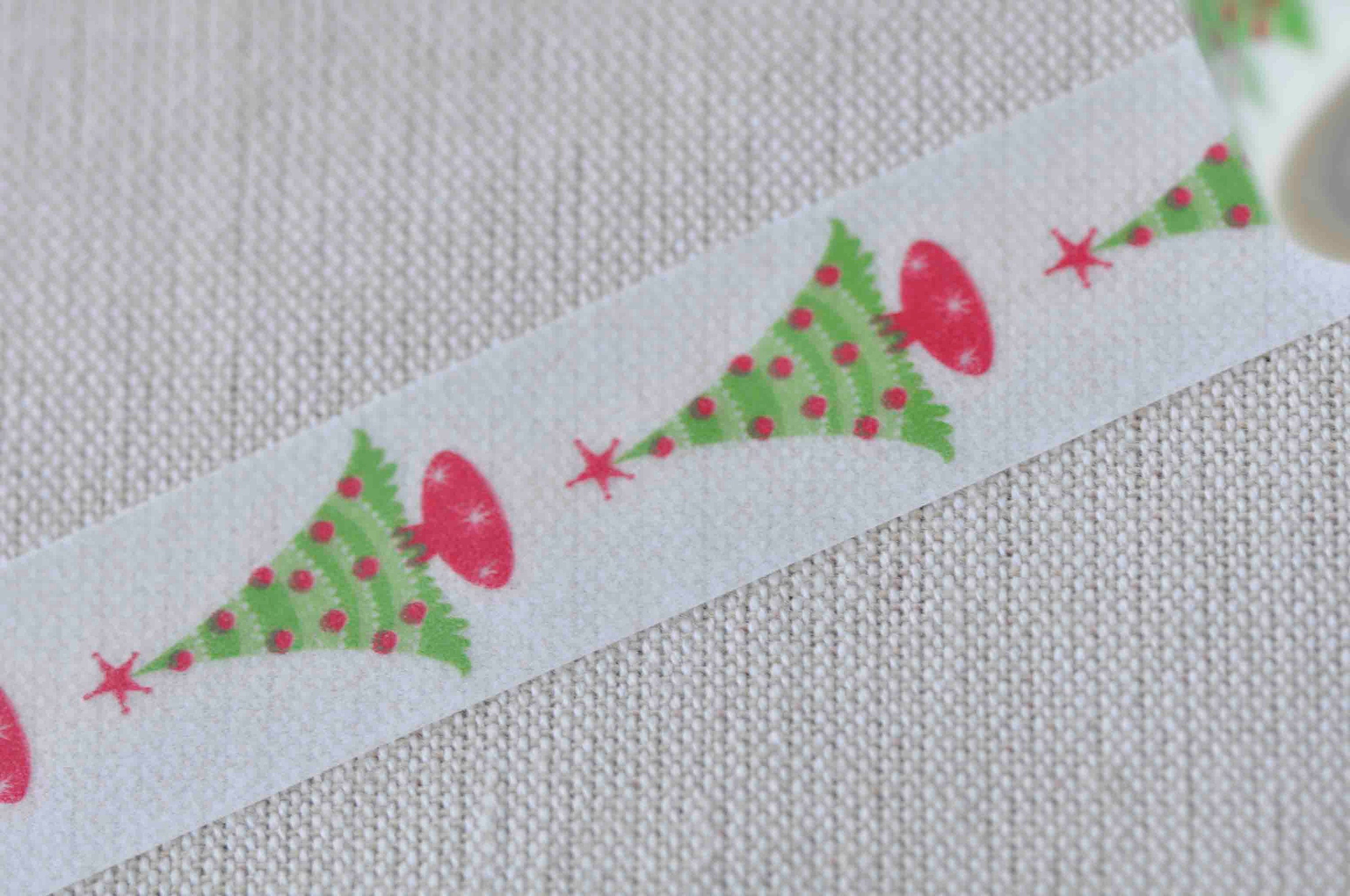 Christmas Tree Washi Tape Scrapbook Supply 20mm Wide x 5M Roll No.13086