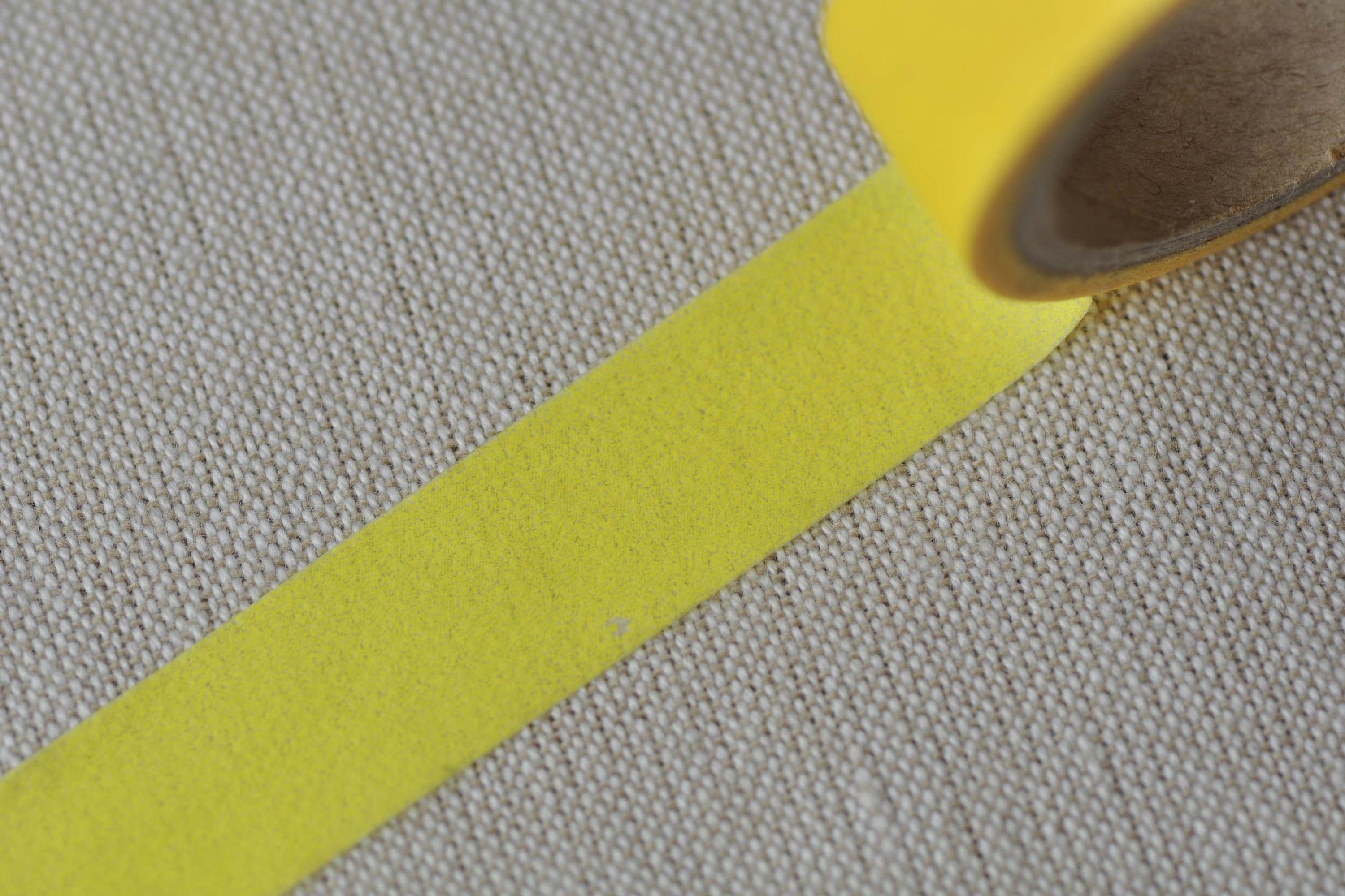 Yellow Blank Masking Washi Tape Journal Supplies 15mm x 5M Roll No.12787