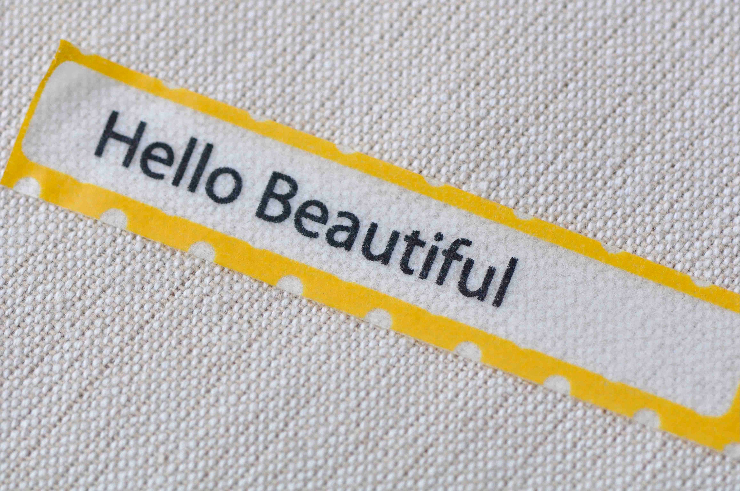 Hello Beautiful Washi Tape 15mm wide x 10M No.12830