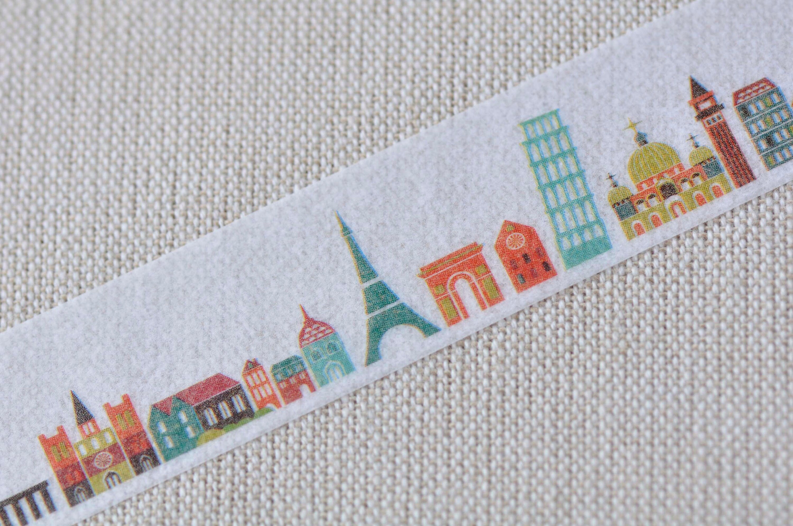 Classic Architecture Eiffel Tower Panorama Washi Tape Wide Masking Tape  20mm wide x 5M Roll No.13093