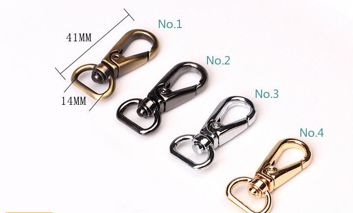 Trigger Snap Hooks / Purse Hook / Key Hook/Swivel Hook 4pcs A Pack